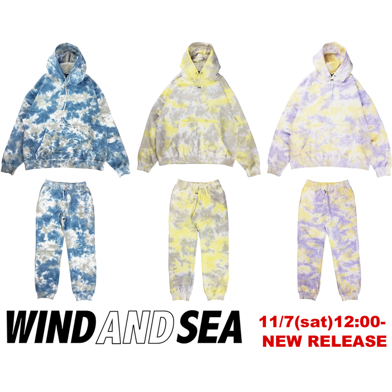 wind and sea パーカー　スウェット　セットアップ